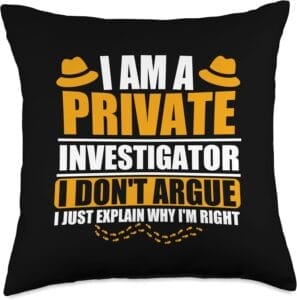 Detective Throw Pillow