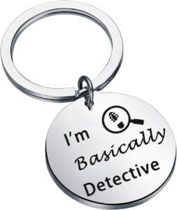 Keychain with Detective Motifs