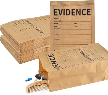 Murder Mystery Evidence Bags