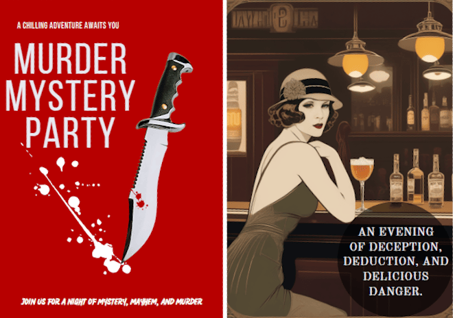 Murder Mystery Posters